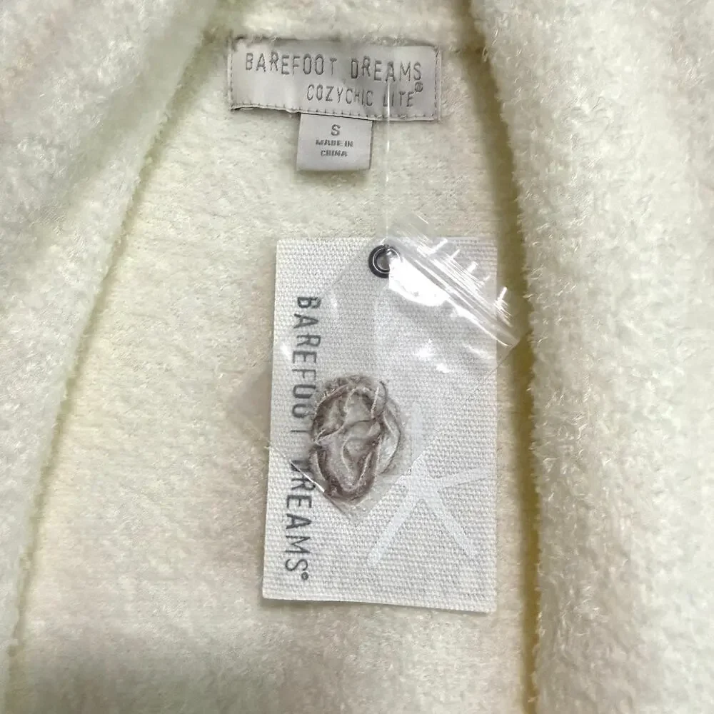 Barefoot Dreams Cozychic Lite Open Front Cardigan S Cream Cozy Lounge Neutral